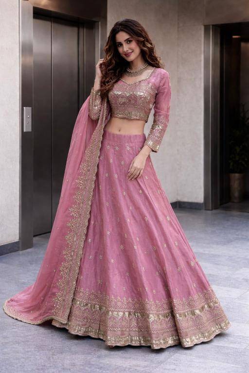 NEW Launching Designer SSC 703 Silk Pink Bridal lehenga choli in Hyderabad